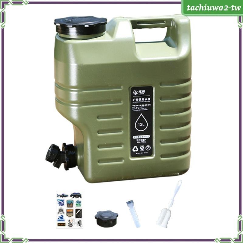 [TachiuwaecTW] 水容器,帶水龍頭的水架,水桶,燒烤用水桶儲水壺,背包