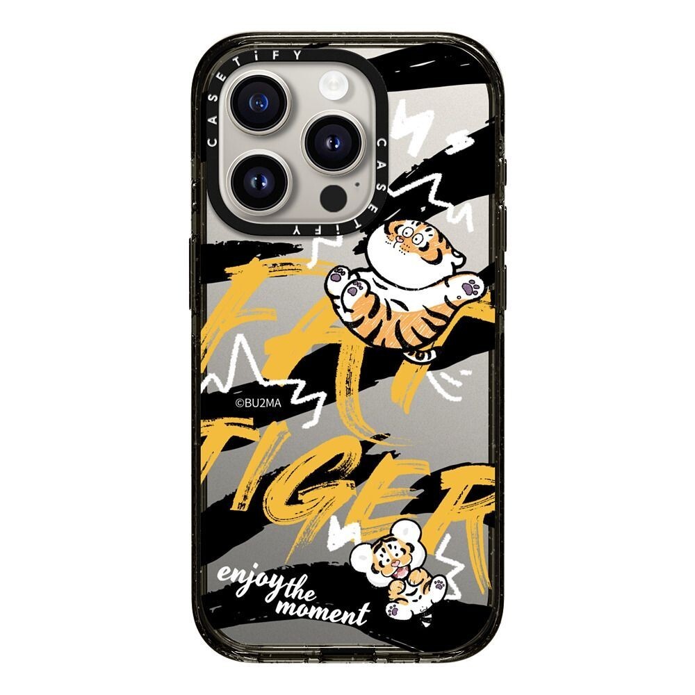 CASETiFY 保護殼 iPhone 15Pro/ Pro Max 活在當下胖老虎 Enjoy The Moment BY BU2MA