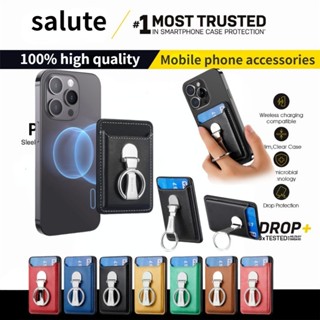 卡包 支架 iPhone apple 磁吸卡包 適用蘋果15P背貼磁吸Magsafe卡包超強磁力插卡支架指環手腕扣