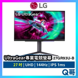 LG UltraGear™ UHD 144Hz 專業電競螢幕 27吋 27GR93U 144Hz 1ms LGM07