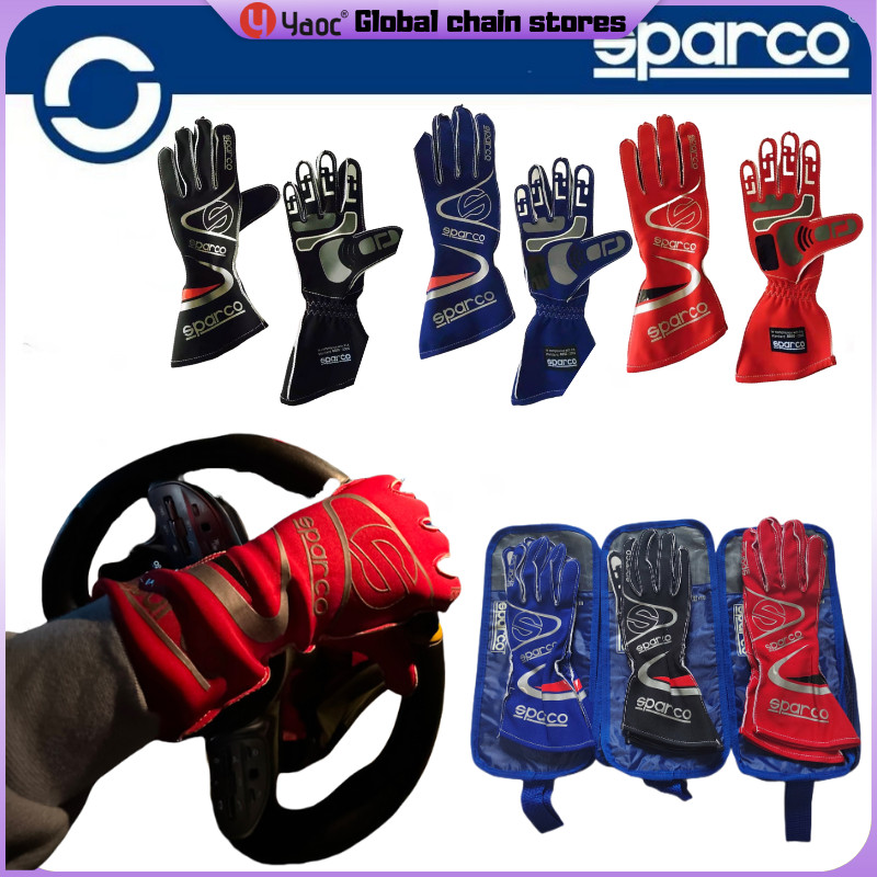 Yyaoc® sparco賽車手套 卡丁車賽車手套 FIA認證 貼合手指 舒適 防火 透氣 矽膠防滑 模擬器漂移車手套