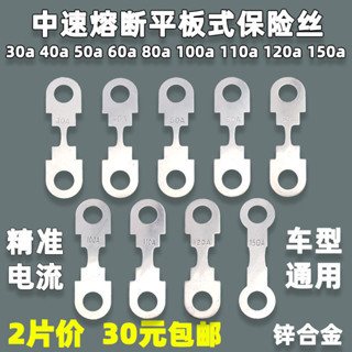 汽車貨車客車平板式保險片中速熔斷保險絲電瓶蓄電池叉螺栓大電流