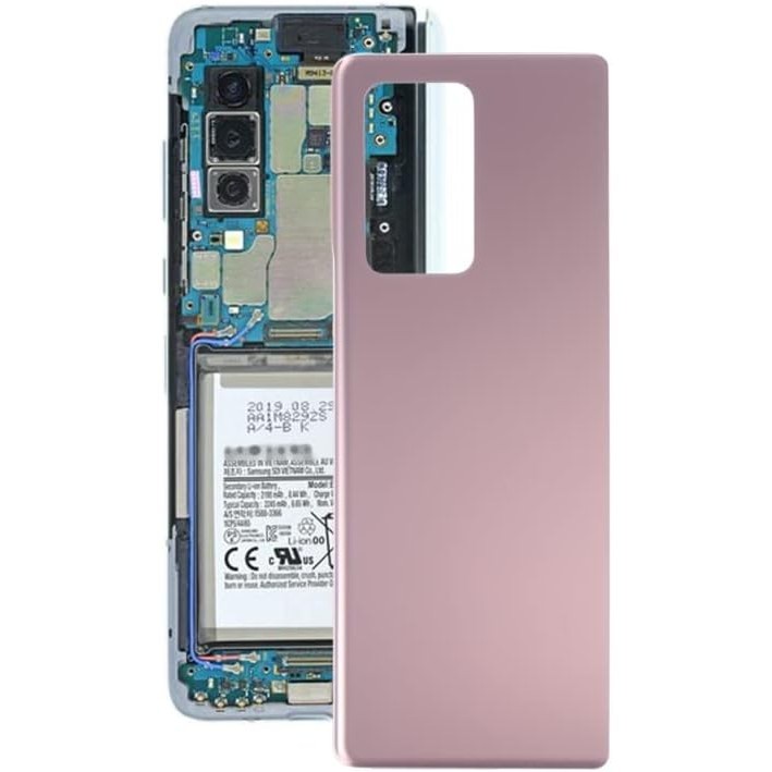 SAMSUNG Ufom 適用於三星 Galaxy Z Fold2 5G SM-F916B 玻璃電池後蓋
