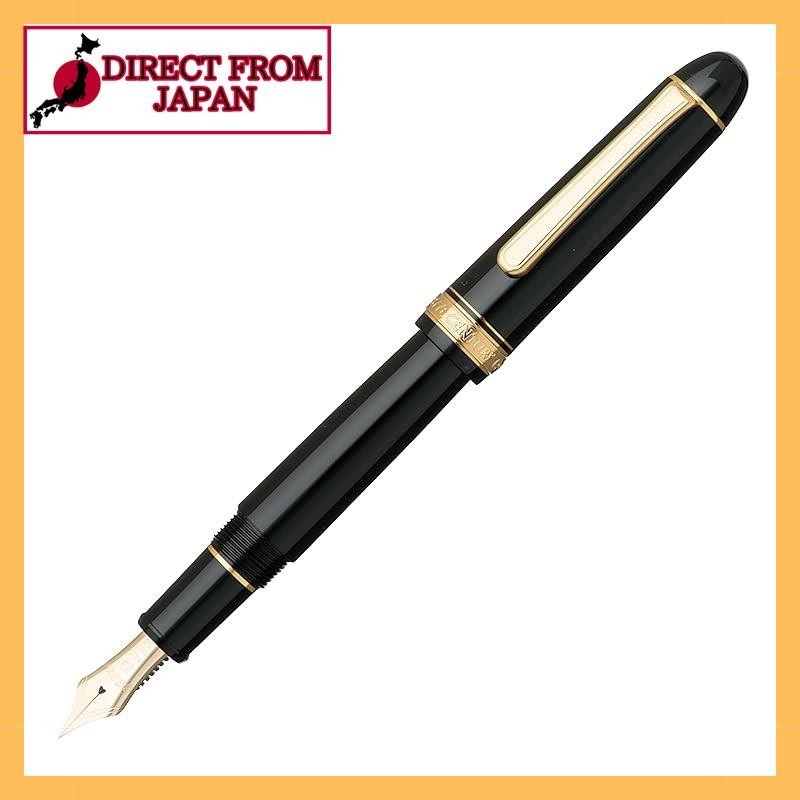 白金萬年筆  #3776 世紀 黑中黑 極粗 PNB-15000#1-5 本體尺寸：139.5x15.4mm/極粗/20