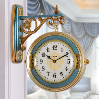 雙面鍾 大號 美式創意輕奢時鐘 歐式雙面掛鐘 北歐兩面鐘錶