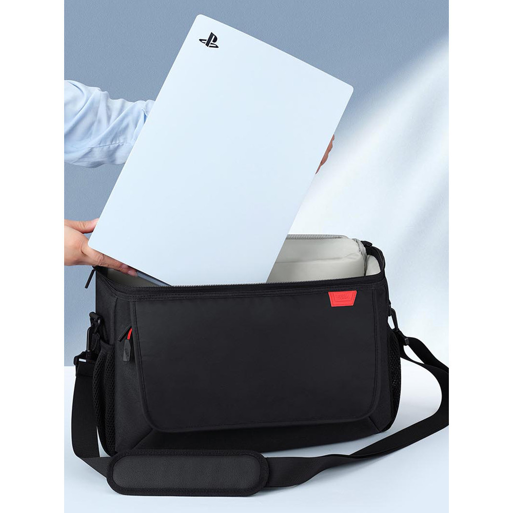 ps5收納包雙肩適用索尼遊戲主機包便捷顯示器屏背包免拆底座ps5 Slim包雙手柄手提攜帶箱ps5slim收納箱