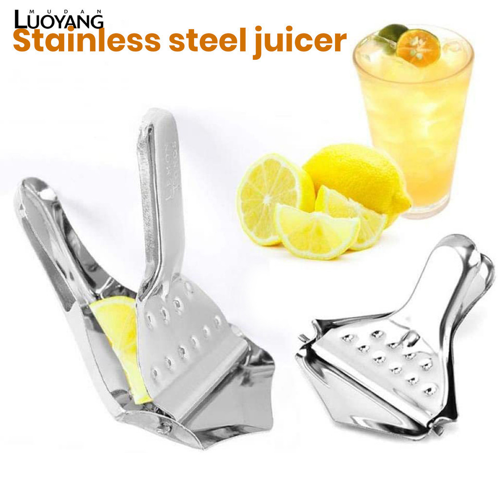 洛陽牡丹 不鏽鋼檸檬夾 手動檸檬壓柳丁壓汁器 水果壓榨夾 廚房小工具