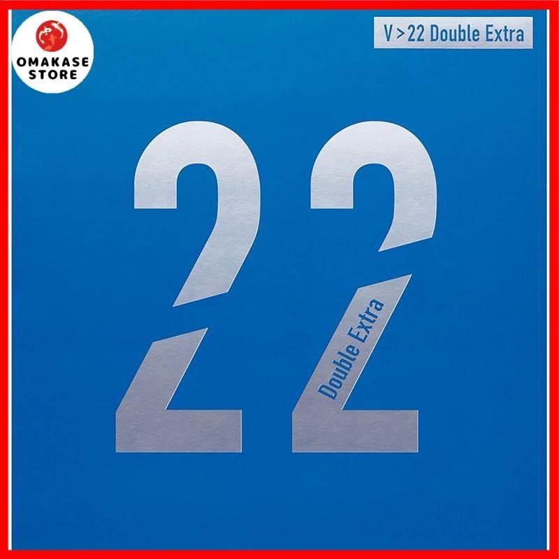 威克塔斯(VICTAS) 乒乓球 橡胶 V&gt;22 Double Extra(双倍额外) 背软 蓝色(5000) 2.0