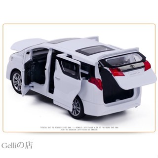 gelliの店模型車 1：32 ALPHARD模型 豐田埃爾法 香港保姆車商務車 模擬開門原廠授權合金車模 聲光回力車裝