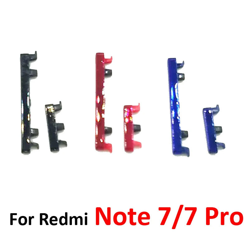適用於小米紅米 Note 7 Pro 手機外殻框架全新開關側鍵適用於小米 Note 7 Pro 電源音量按鈕更換