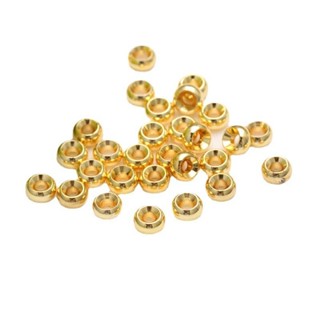 宏雲Hongyun-tc- (100pcs)14K包金配件DIY串珠車輪珠隔珠隔片算盤珠碟片珠散珠手鏈項鍊配飾