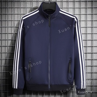 Xuan🥨M-6XL 大尺碼 夾剋 男 拉鍊口袋 春休閒寬鬆大學T 大尺碼運動上衣 薄款褂子日常情侶裝