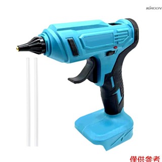 11mm鋰電熱熔膠槍 家用手工DIY無線膠槍 60W大功率熱熔膠槍 充電式點膠裝置 220度高溫 帶兩個膠棒 【裸