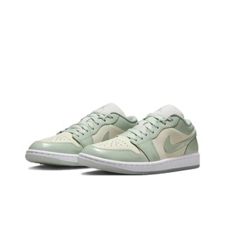 W Nike Air Jordan 1 Low SE蘋果綠 皮革 休閒鞋HF4078-100【Fashion SPLY】
