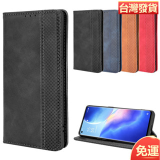 適用OPPO Reno5 Pro+手機殼Find X3 Neo手機皮套磁吸翻蓋殼Plus5G
