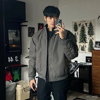 現+免運 【店鋪熱銷】工裝三防夾克新款飛行員夾克外套美式廓形敎練立領外套 aa
