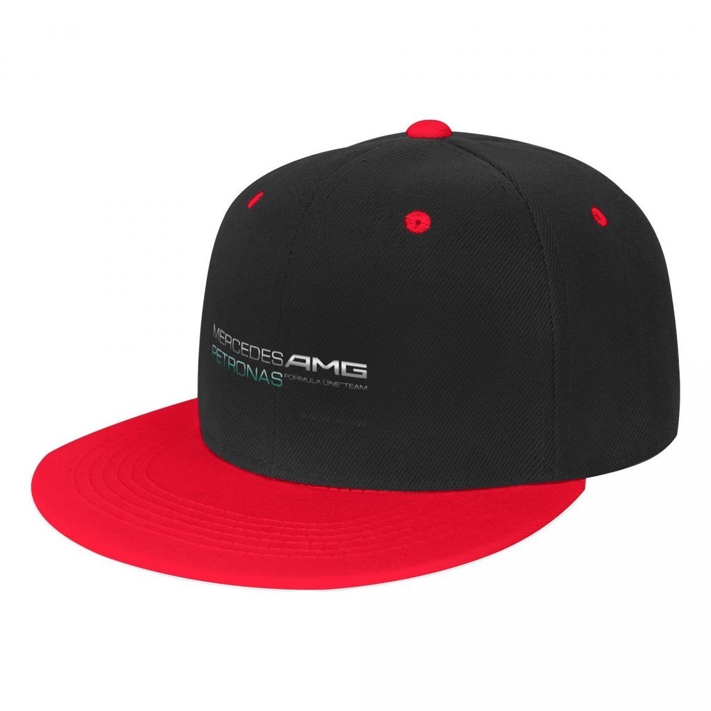 Mercedes-AMG Petronas F1 Team logo 嘻哈棒球帽 印花鴨舌帽太陽帽子 板帽 嘻哈街舞帽