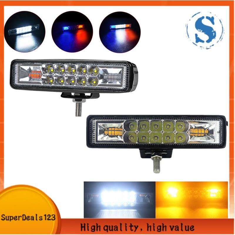 【SuperDeals123】48W 頻閃閃光燈工作燈 Led 燈條適用於越野 4X4 Atv Jeep Suv 摩托車