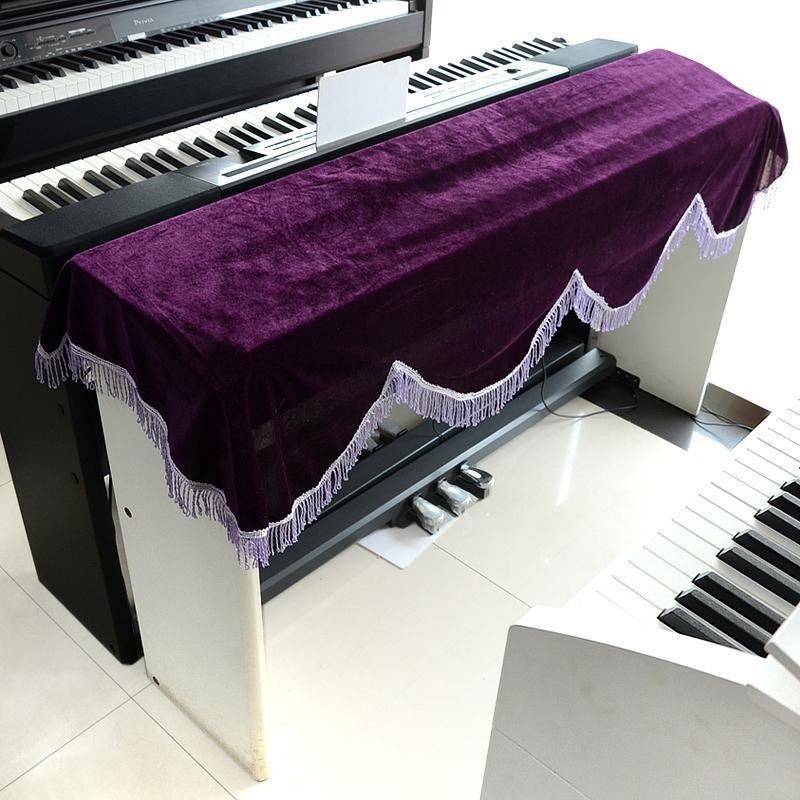 【新品】電鋼琴琴罩 卡西歐88鍵電鋼琴琴罩 電鋼琴罩 紫色琴布 電鋼防塵罩