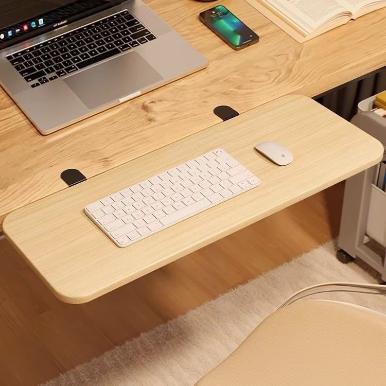 現貨電腦桌面延長板桌子延伸加長手托架加寬摺疊板擴展手託免打孔接板