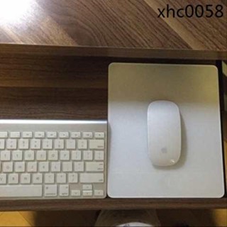 熱銷· 適用蘋果MAC電腦有機玻璃滑鼠墊磨砂亞克力apple妙控mousepad遊戲