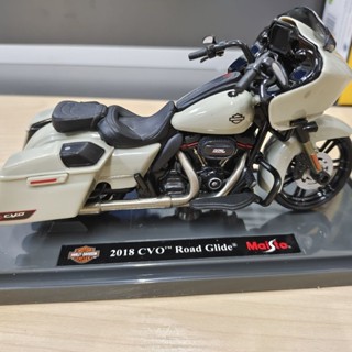 美馳圖1/18哈雷大道滑翔2018CVO ROad GIide模擬機車模型禮物
