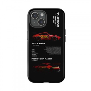 手機殻 適用於iPhone ins款汽車圖二閤一外貿款菲林殻 iPhone16/15/14/13/12雙層保護套亮麵保護