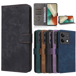 免運✅臺灣現貨✅適用小米 紅米書本式素面手機皮套Redmi Note 13 Pro 5G手機殼插卡掛繩防摔手機殼保護套