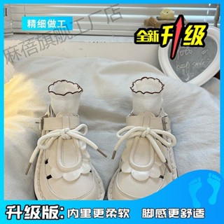 低跟涼鞋 涼鞋女厚底 涼鞋女 涼鞋 女鞋 高跟涼鞋 厚底涼鞋 涼鞋女春季外穿年新款仙女配裙子平底藝文復古百搭羅馬法式鞋子