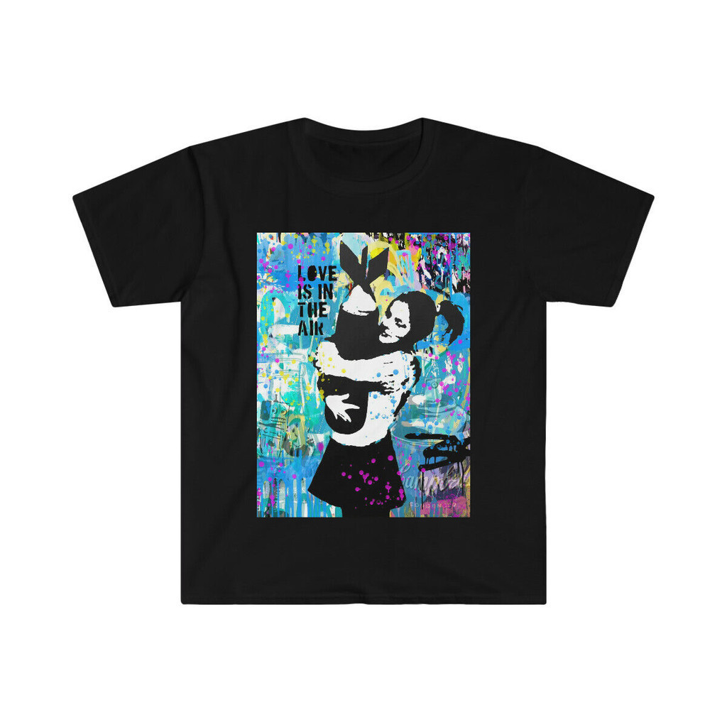 Banksy Bomb Grunge 塗鴉柔軟風格 T 恤