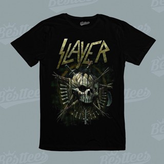Slayer Trash 金屬核 Blast 金屬刀片 Huntington Skull 音樂樂隊 T 恤