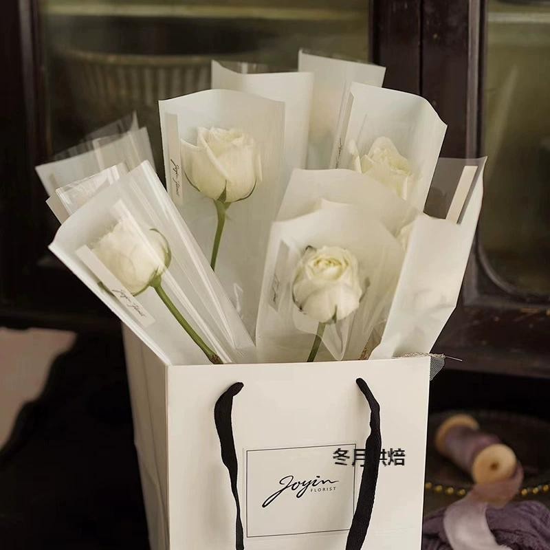 【現貨】【鮮花包裝】母親節單支花束 多支鮮花包裝袋 玫瑰花包裝紙 花藝diy材料 資材擺攤
