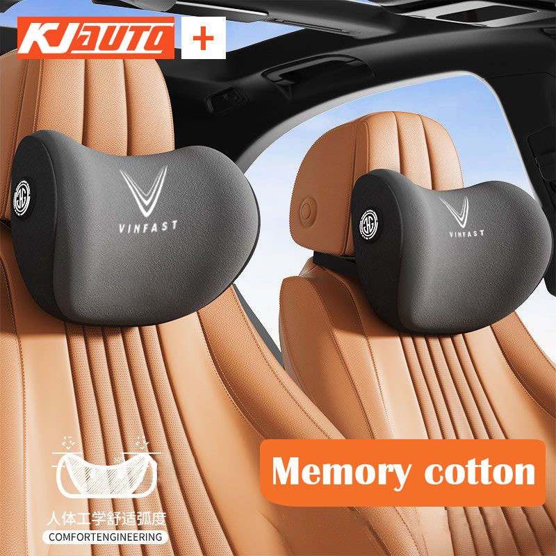 【人體工學】Vinfast 記憶棉汽車座椅頭枕柔軟舒適的汽車裝飾配件適用於 VF 8 VF 9 VF E34 Lux A