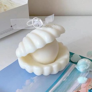珍珠貝殼模具 香薰diy蠟燭造型擺件家居模具 ins風韓式珍珠貝殼蠟燭矽膠模具 石膏模具 滴膠模具
