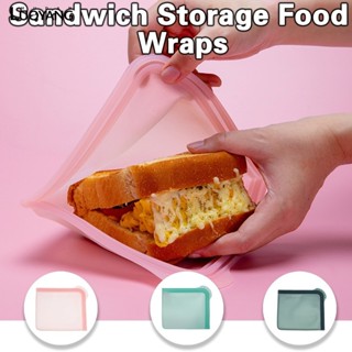 洛陽牡丹 三明治矽膠保鮮袋食品級可微波加熱便攜輕食外帶吐司包裝盒