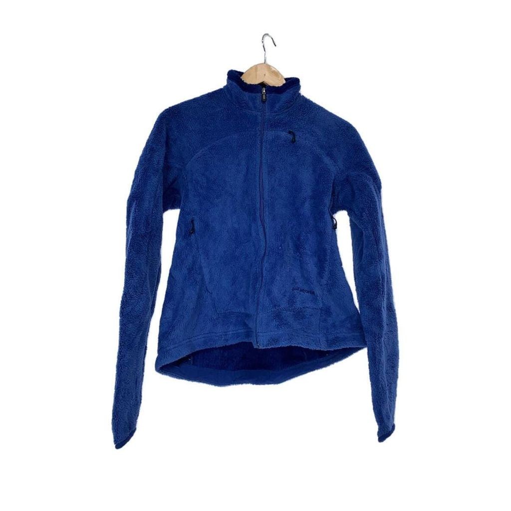 Patagonia AG夾克外套 毛絨外套素色 藍色 日本直送 二手