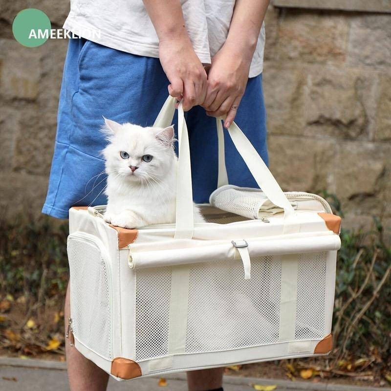 寵物外出包 大容量 貓咪背包 狗狗提袋 揹帶 籠子 箱子 盒子 狗背包 貓包 車用窩 機車包 摺疊 透氣 挺括