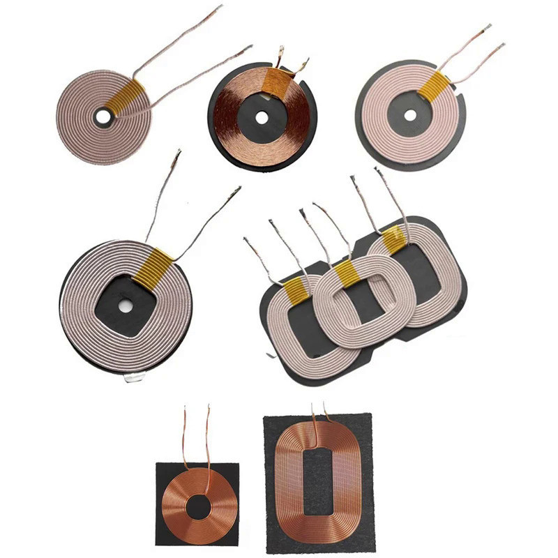 Qi無線充電器發射線圈接收線圈磁性隔離板接收器diy無線充電電路板