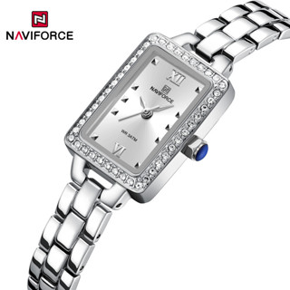 Naviforce 防水女錶石英頂級奢侈品牌女士手錶時尚鋼手鍊原創女女孩時鐘