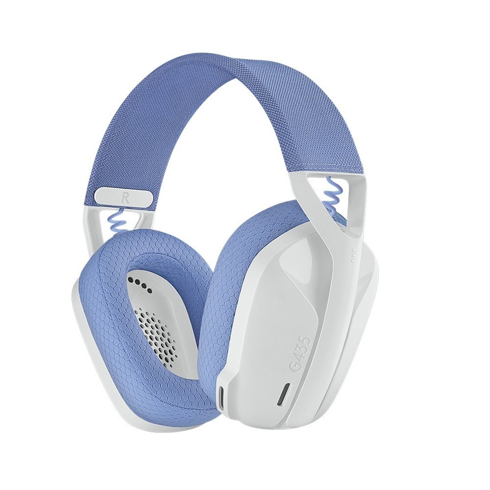 【Logitech 羅技】G435 輕量雙模無線藍芽耳機 時尚白