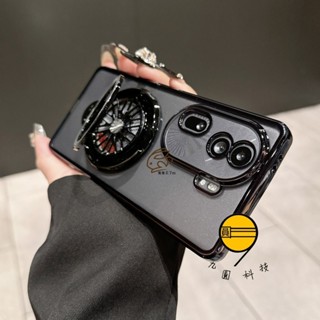 磁吸陀螺旋轉支架 氣囊 手機殼 適用 OPPO Reno 12 11 F A3 pro 8T A98 A79 保護殼