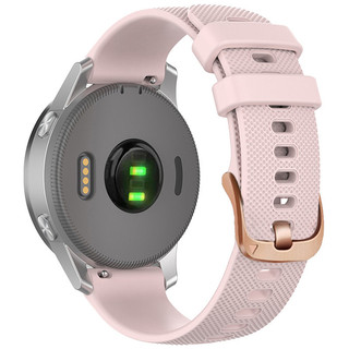 玫瑰金扣 Garmin 20mm 矽膠 錶帶 VenuPlus 165 Sq2 Vivoactive 5 6 18MM