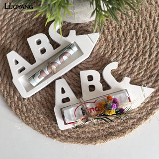 洛陽牡丹 ABC字母支架矽膠模具現金巧克力禮物裝飾石膏滴膠模具