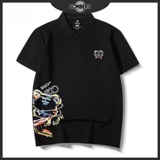 【 SCMIBERS】M-8XL 韓係潮流大尺碼短袖Polo衫男 休閒寬鬆五分袖上衣 男生短袖T恤 oversize 加