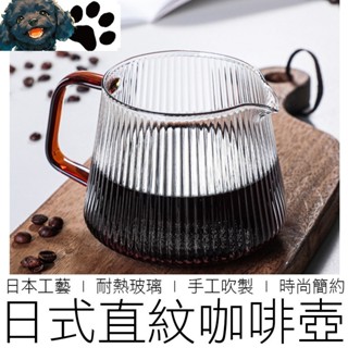【MINA咖啡】(兩款) 日式直紋咖啡壺 玻璃咖啡壺 咖啡壺 手沖壺 花茶壺 玻璃壺 咖啡 咖啡用具