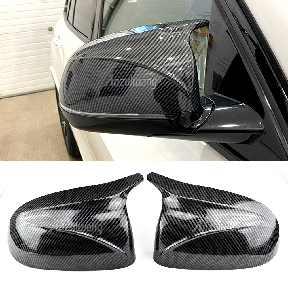 BMW 碳纖維/abs 後視鏡罩適用於寶馬 X3 G01 X4 G02 X5 G05 X6 G06 X7 G07 201