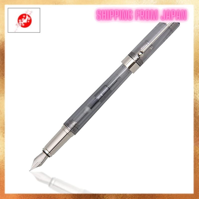 [日本直送]SKB 钢笔，窄 EF，烟熏银色 RS705 SLV
