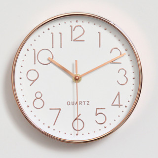 AF亞馬遜掛鐘簡約客廳石英鐘錶創意靜音家用3D數字裝飾北歐時鐘