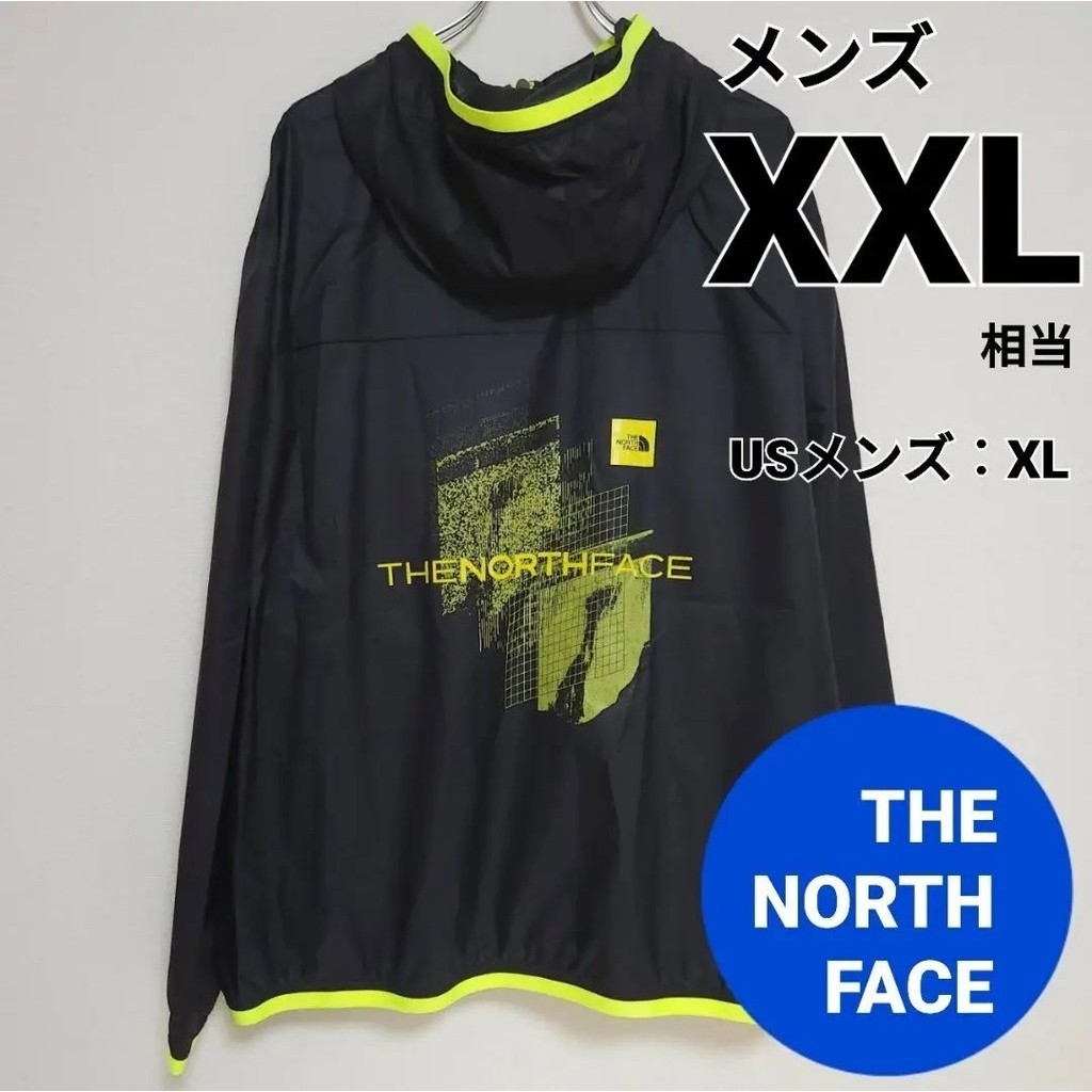 近全新 THE NORTH FACE 北面 夾克外套 防風外套 TNF XL 黑色 男用 日本直送 二手