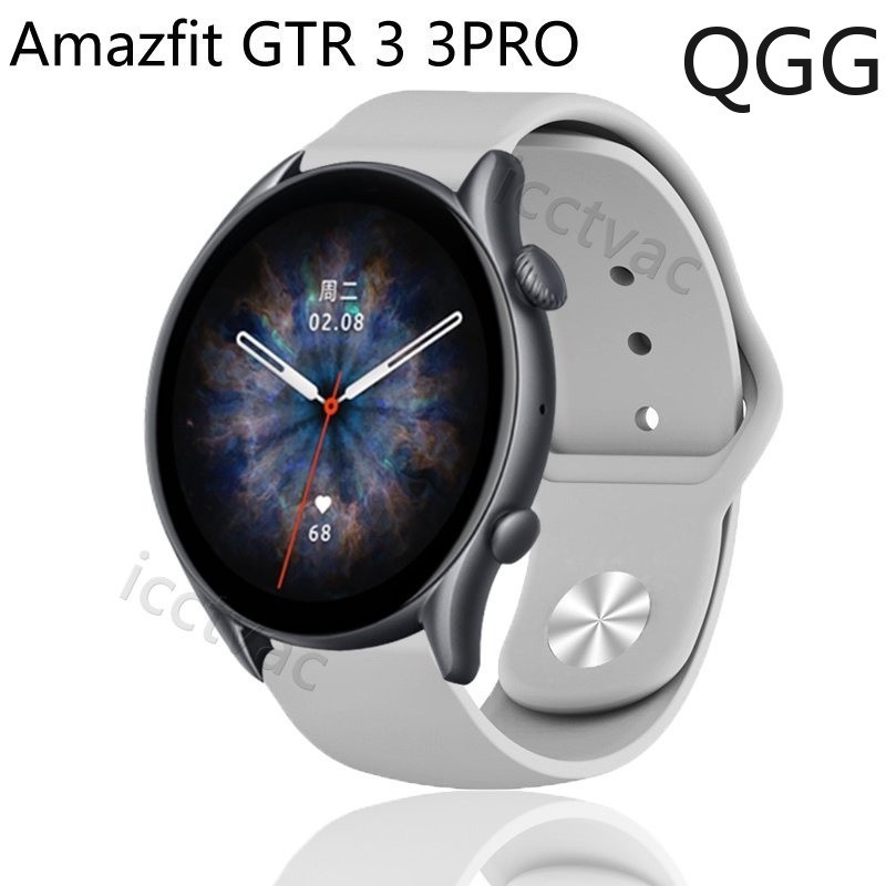 華米Amazfit GTR3 GTR 3 PRO 錶帶反釦矽膠腕帶游泳健身運動防水男女士錶帶